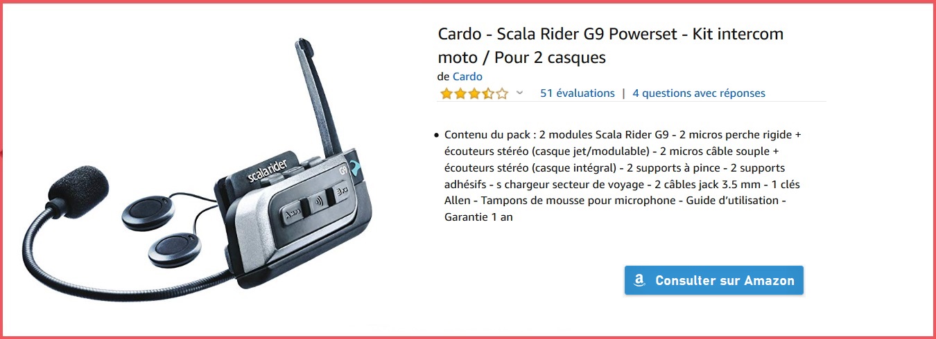 Intercom Moto Cardo Scala